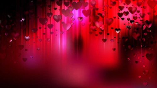 Cool Red Love Background Vector Illustration