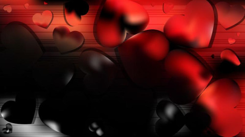 Cool Red Love Background Vector Illustration