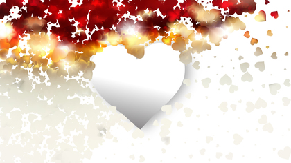 Red and White Heart Wallpaper Background