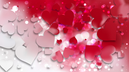Red and White Valentines Day Background