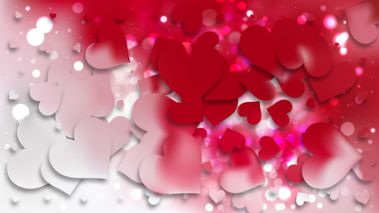 Red and White Love Background
