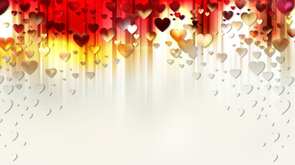 Red and White Heart Background Design