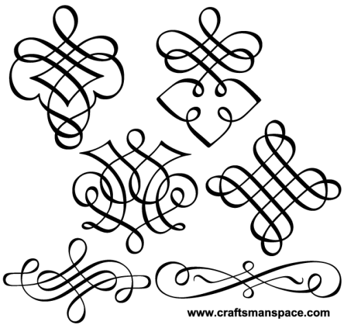 Decorative Flourishes Free Vector Clip Art