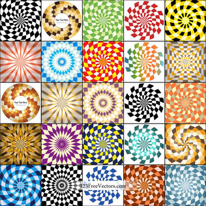 Free Optical Illusion Background Vector Pack