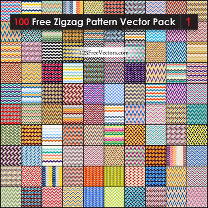 Free Zigzag Pattern Vector Pack