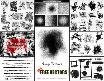 Free Vector Grunge Texture Illustrator Pack