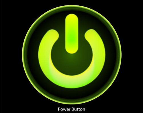 Free Vector Computer Power Button