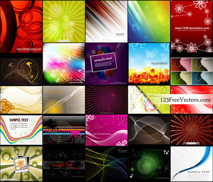 Free Abstract Background Designs Vector Pack