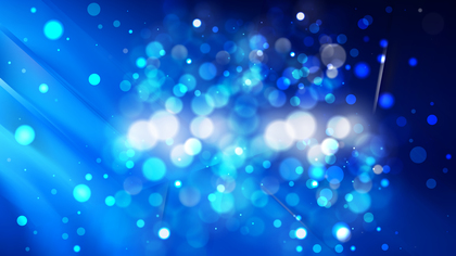 Abstract Black and Blue Bokeh Defocused Lights Background