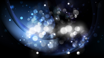 Abstract Black and Blue Blurred Lights Background Vector