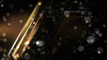 Abstract Black and Gold Blur Lights Background Image