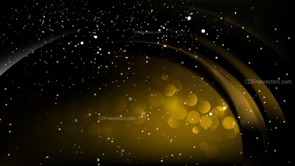 Abstract Black and Gold Lights Background Design