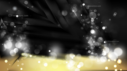 Abstract Black and Gold Bokeh Defocused Lights Background Vector