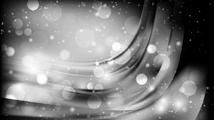 Abstract Black and Grey Bokeh Lights Background Image