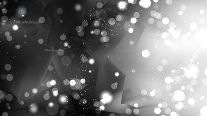 Abstract Black and Grey Bokeh Defocused Lights Background Image