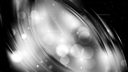 Abstract Black and Grey Blurred Bokeh Background Design