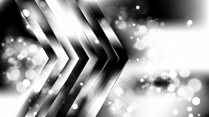 Abstract Black and White Blurred Lights Background Vector