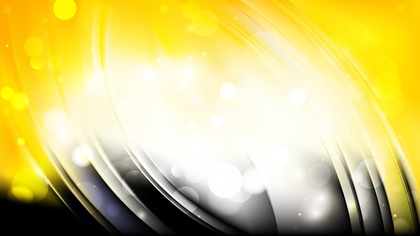 Abstract Black and Yellow Blurred Lights Background Vector