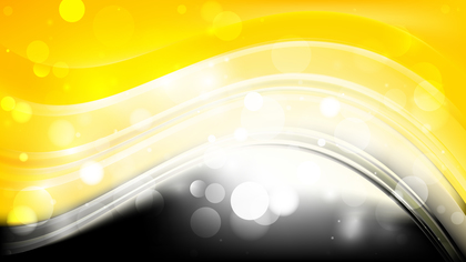Abstract Black and Yellow Defocused Lights Background Vector