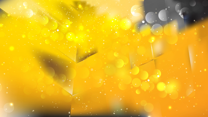 Abstract Black and Yellow Blurred Bokeh Background Vector
