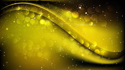 Abstract Black and Yellow Bokeh Background Image
