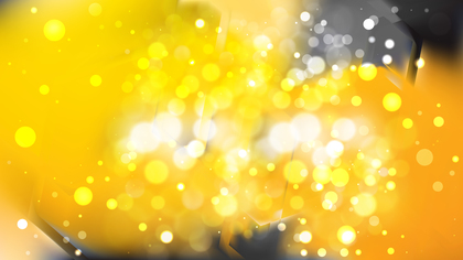 Abstract Black and Yellow Bokeh Lights Background Image