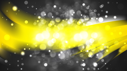 Abstract Black and Yellow Blur Lights Background Image