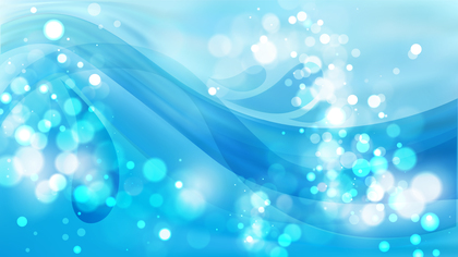 Abstract Blue Blurry Lights Background Vector