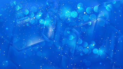 Abstract Blue Blurred Bokeh Background Vector