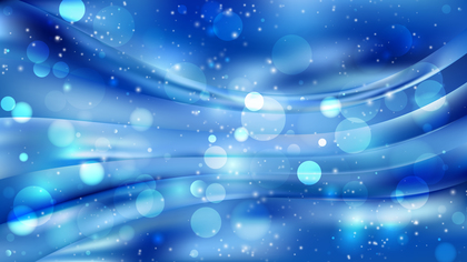 Abstract Blue Bokeh Background Image
