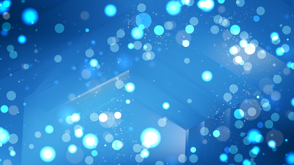 Abstract Blue Blurry Lights Background Image