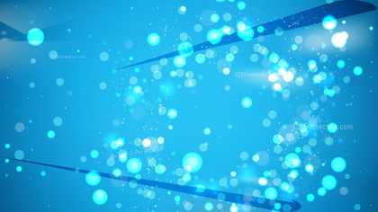 Abstract Blue Blurred Bokeh Background Image
