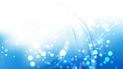 Abstract Blue and White Defocused Lights Background Vector