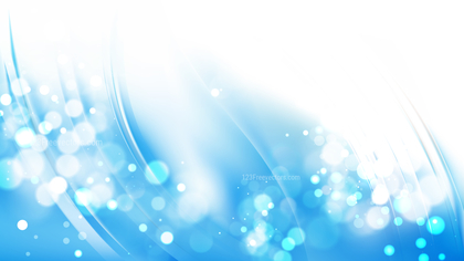 Abstract Blue and White Blurred Lights Background Image
