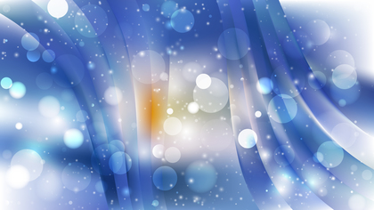 Abstract Blue and White Blurred Bokeh Background Image