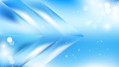 Abstract Blue and White Bokeh Lights Background Design
