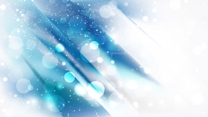 Abstract Blue and White Blurred Lights Background Vector