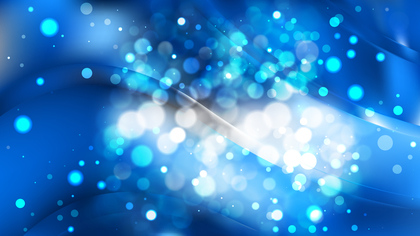 Abstract Blue and White Blurry Lights Background Image