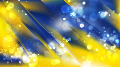 Abstract Blue and Yellow Defocused Lights Background Vector