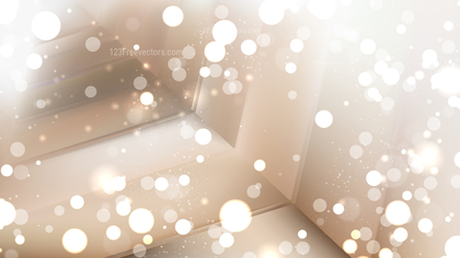 Abstract Brown and White Blurred Bokeh Background