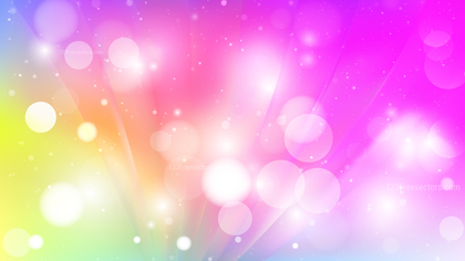 Abstract Colorful Bokeh Background Design