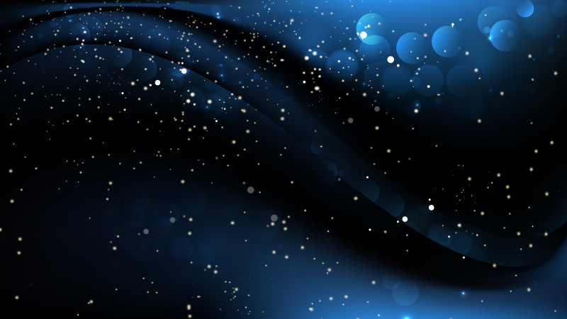 Abstract Cool Blue Bokeh Background Vector