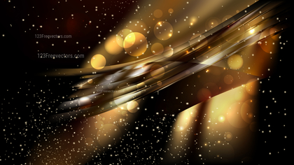 Abstract Cool Gold Blurry Lights Background Design