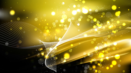Abstract Cool Gold Defocused Lights Background Design