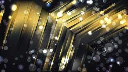 Abstract Cool Gold Blurred Bokeh Background Design