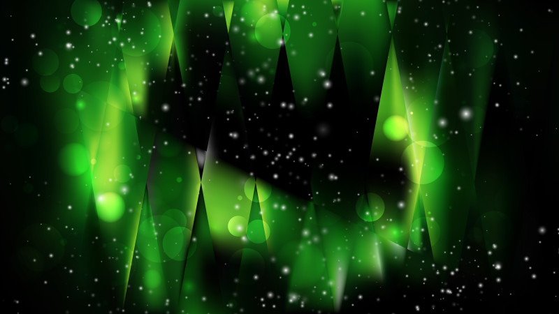 Abstract Cool Green Blur Lights Background