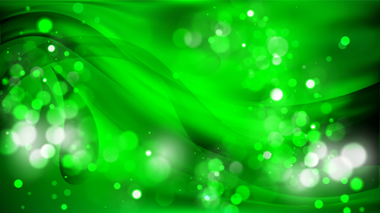 Abstract Cool Green Bokeh Defocused Lights Background