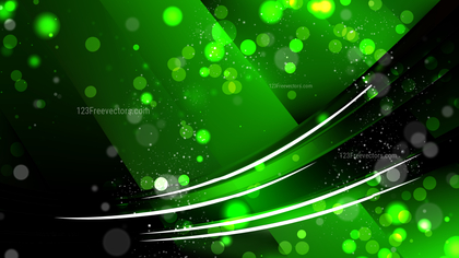 Abstract Cool Green Lights Background