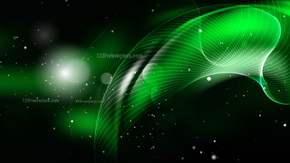Abstract Cool Green Blurred Bokeh Background