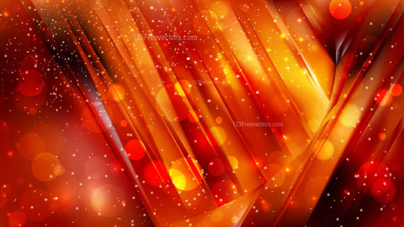 Abstract Cool Orange Blurry Lights Background Image